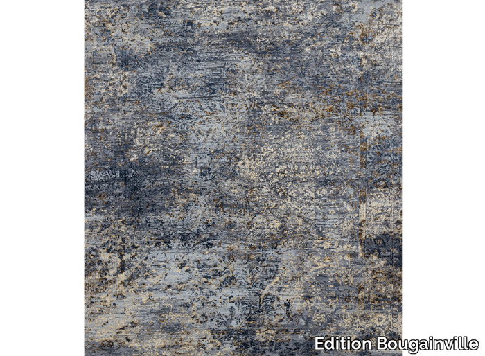 JAHAN BLUE - Rectangular handmade wool rug _ Edition Bougainville