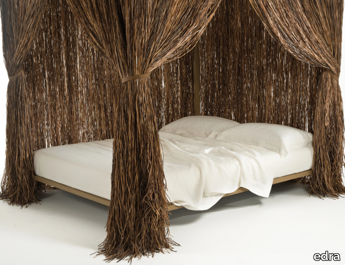 CABANA - Raffia double bed _ edra