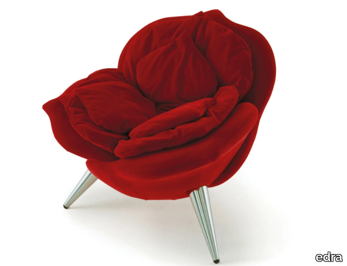 ROSE CHAIR - Velvet easy chair _ edra