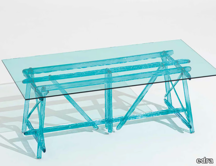 A’MARE - Rectangular polycarbonate outdoor table _ edra