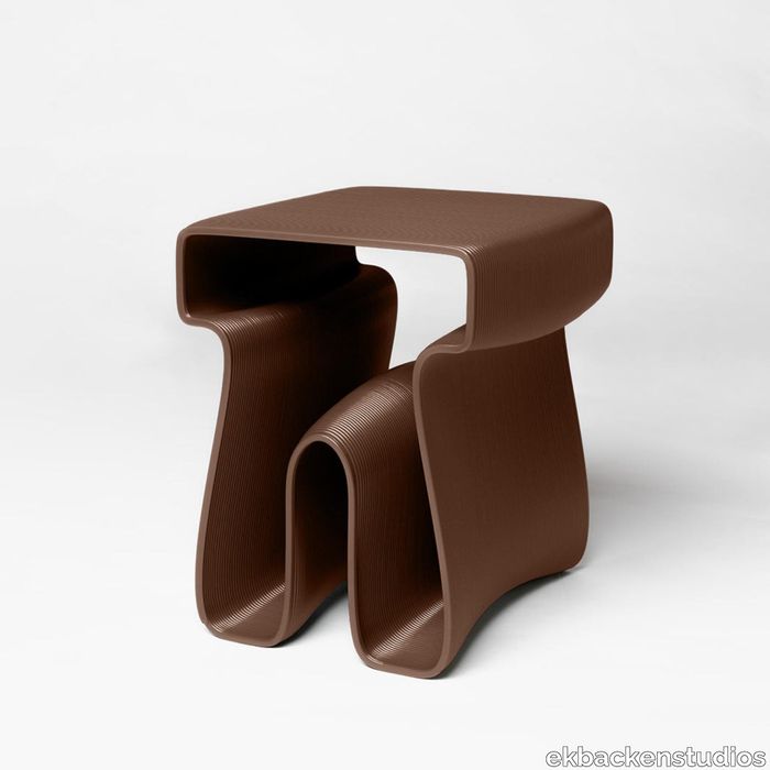 Octopus Side Table Chocolate