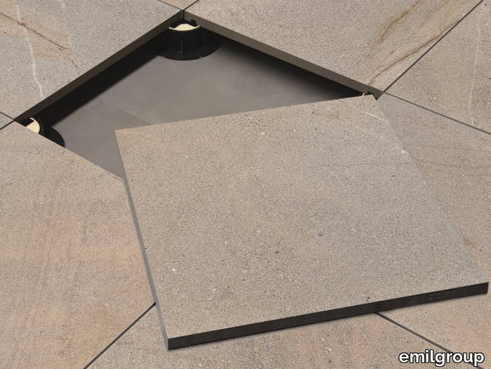 CORNERSTONE GRANITE STONE - Indoor/outdoor porcelain stoneware wall/floor tiles _ emilgroup