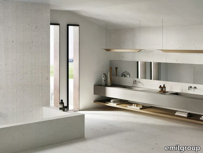 EGO AVORIO - Porcelain stoneware wall/floor tiles with stone effect _ emilgroup