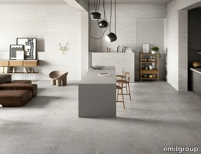 EGO GRIGIO - Porcelain stoneware wall/floor tiles with stone effect _ emilgroup