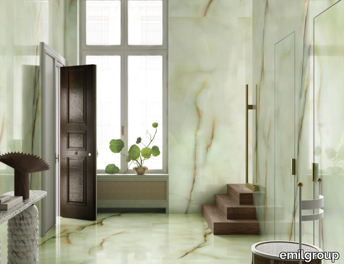 TELE DI MARMO PURE ONYX GIADA - Porcelain stoneware wall/floor tiles with marble effect _ emilgroup