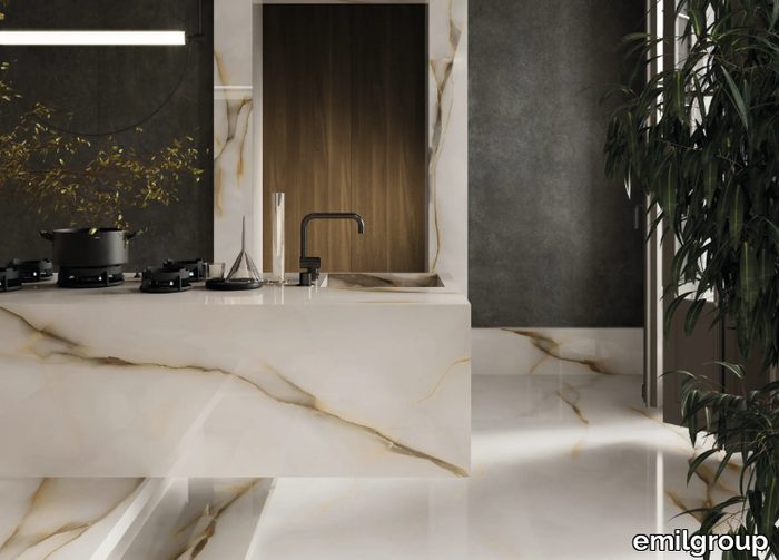 TELE DI MARMO PURE ONYX PERLA - Porcelain stoneware wall/floor tiles with marble effect _ emilgroup