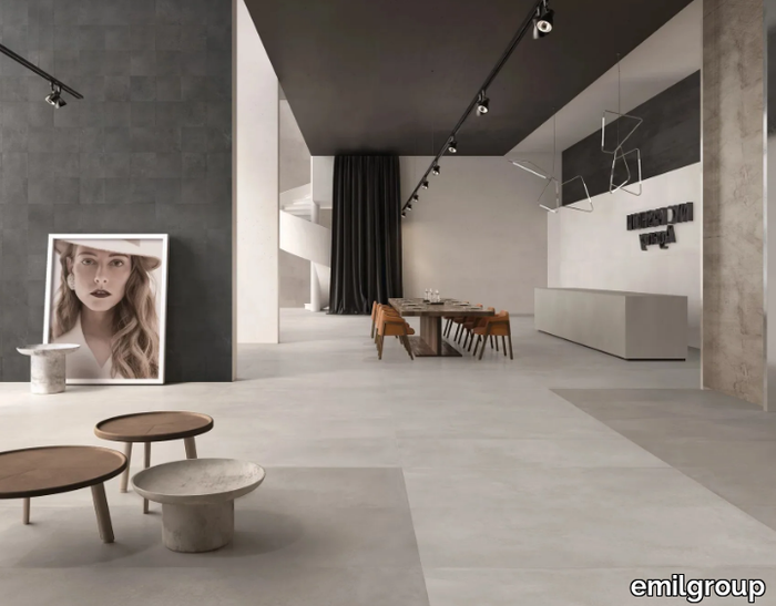 TR3ND SMOKE CONCRETE - Porcelain stoneware flooring with concrete effect _ emilgroup