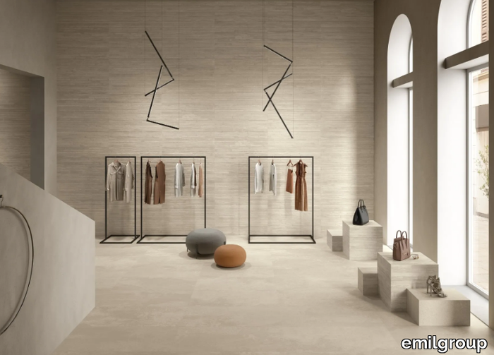 RE-PLAY CONCRETE SAND - Porcelain stoneware wall/floor tiles with concrete effect _ emilgroup