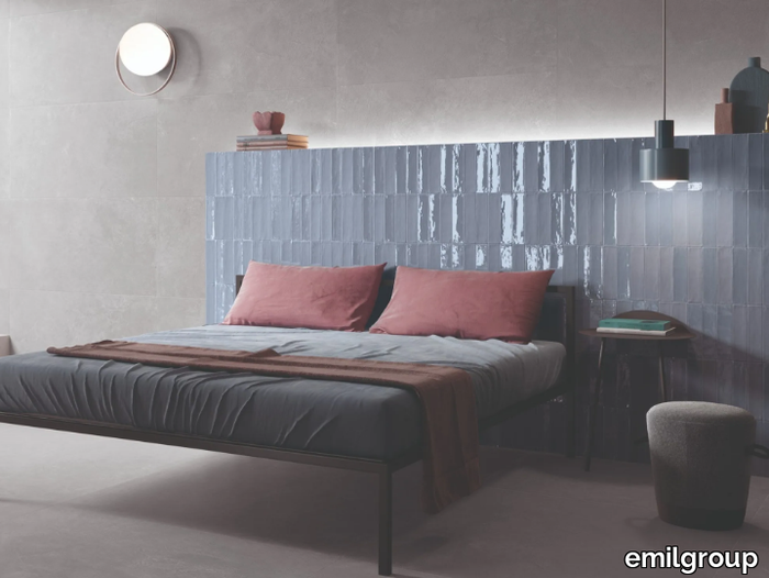 TOTALOOK BLU AVIO - Porcelain stoneware wall/floor tiles with resin effect _ emilgroup