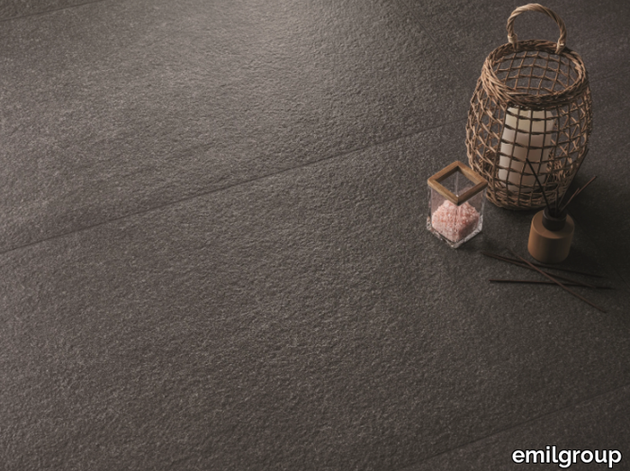 ELEGANCE PRO ANTHRACITE - Porcelain stoneware wall/floor tiles with stone effect _ emilgroup