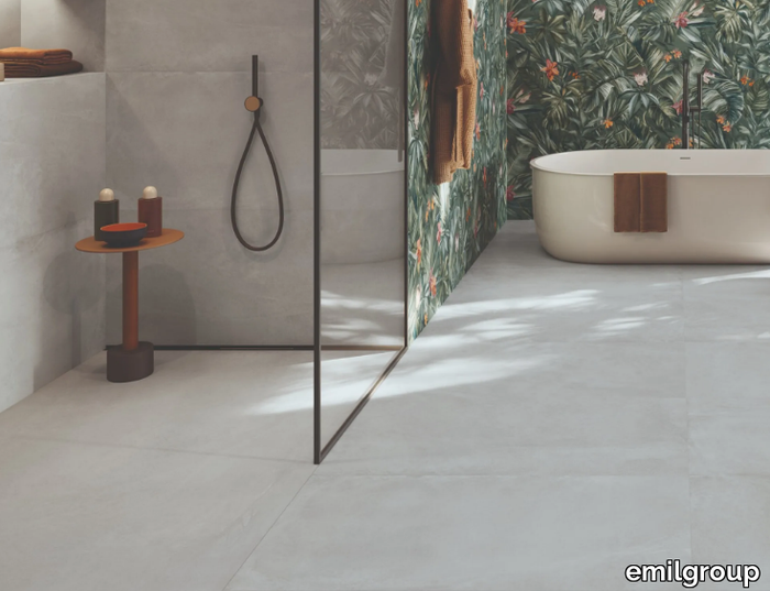 PIGMENTO GRIGIO AVIO - Indoor/outdoor porcelain stoneware wall/floor tiles with resin effect _ emilgroup