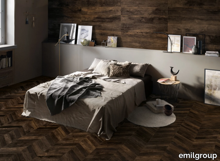 PROVOAK NERO BRUCIATO - Porcelain stoneware wall/floor tiles with wood effect _ emilgroup