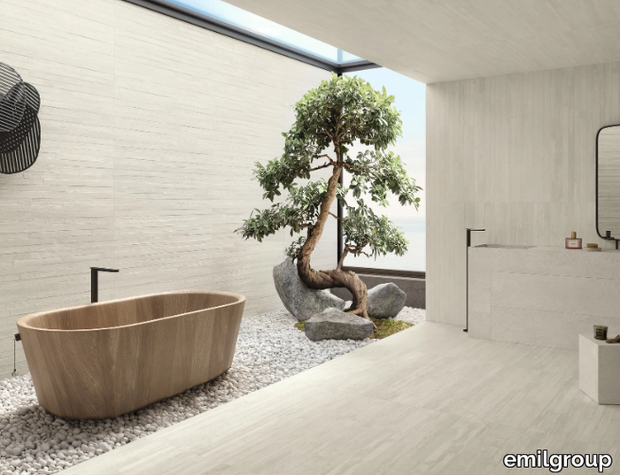 RE-PLAY CONCRETE WHITE - Porcelain stoneware wall/floor tiles with concrete effect _ emilgroup