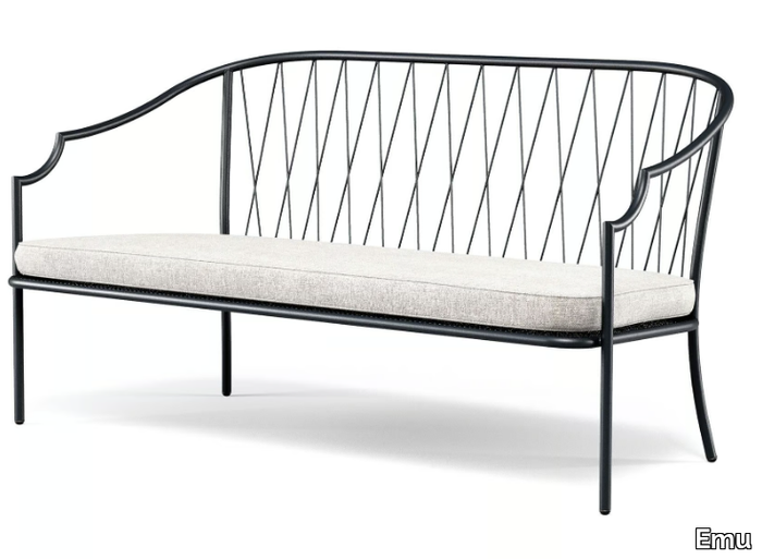 COMO - 2 seater steel garden sofa _ Emu