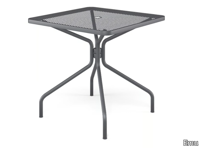 CAMBI - Square steel garden table _ Emu