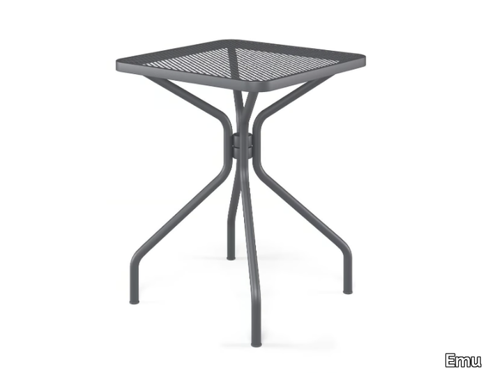 CAMBI - Square steel garden table _ Emu