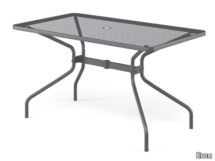 CAMBI - Rectangular steel garden table _ Emu