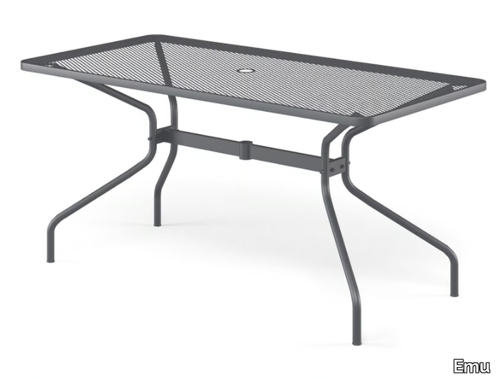 CAMBI - Rectangular steel garden table _ Emu