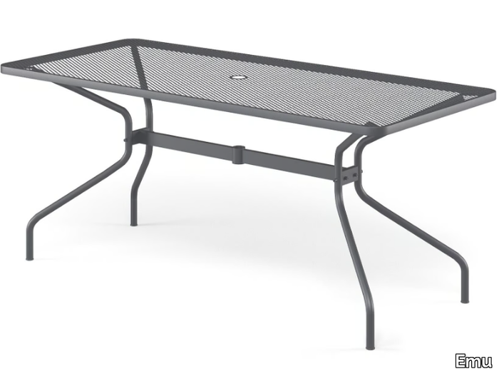 CAMBI - Rectangular steel garden table _ Emu