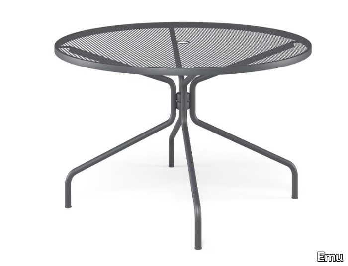 CAMBI - Round steel garden table _ Emu