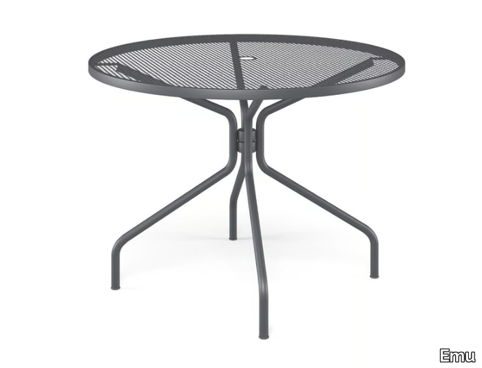 CAMBI - Round steel garden table _ Emu