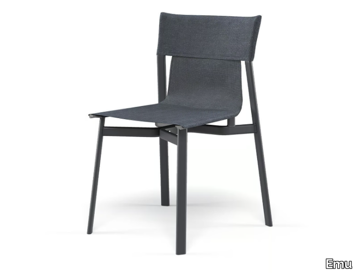 BREEZE - Chair in aluminum and technical fabric _ Emu