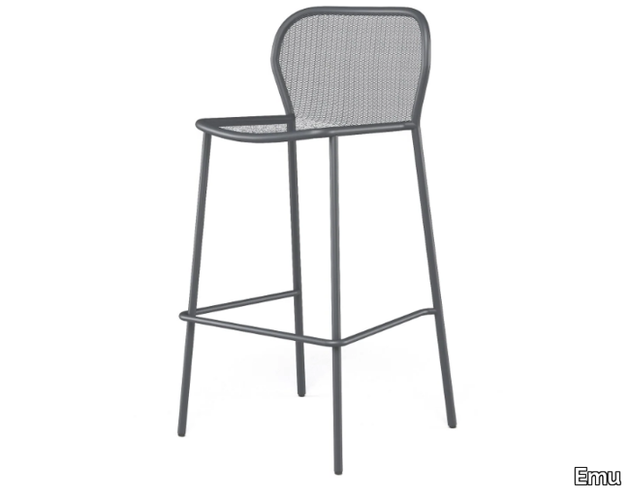 DARWIN - Stackable high steel garden stool _ Emu