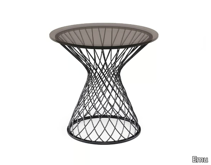 HEAVEN - Crystal and steel garden side table _ Emu