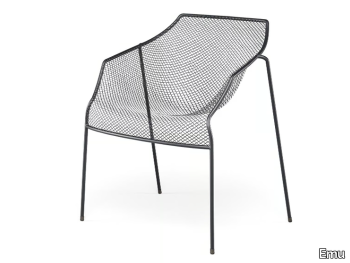 HEAVEN - Garden stackable steel easy chair _ Emu