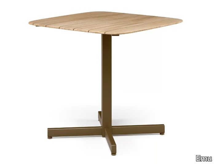 SHINE - Square teak table _ Emu