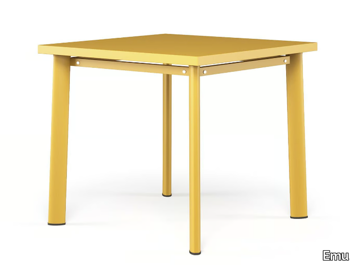 STAR - Square steel garden table _ Emu