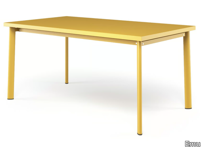 STAR - Rectangular steel garden table _ Emu