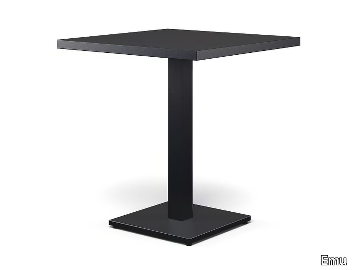 ROUND - Square steel garden table _ Emu