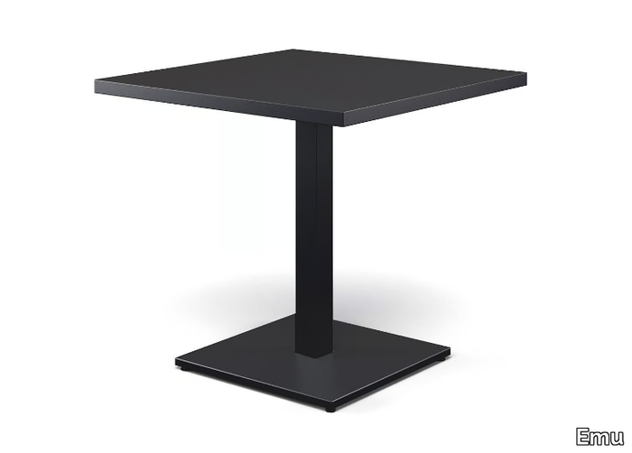 ROUND - Square steel garden table _ Emu