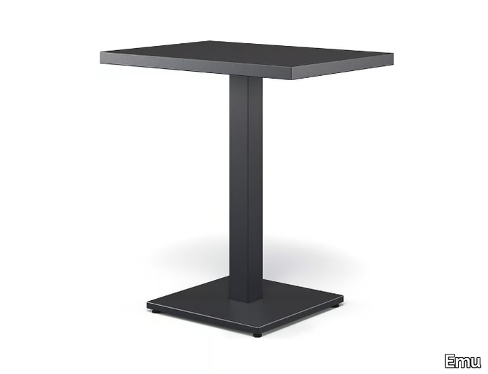 ROUND - Rectangular steel garden table _ Emu