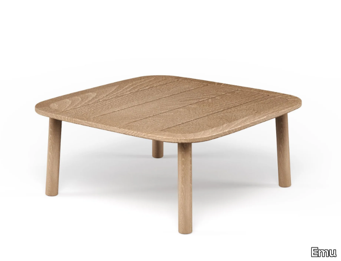 TWINS - Low teak garden side table _ Emu