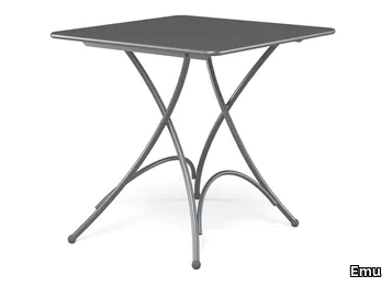 PIGALLE - Folding square steel table _ Emu