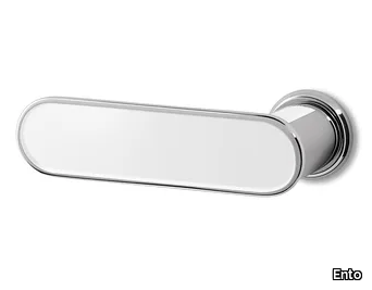 CONTOUR PLUS - Brass door handle on rose _ Ento