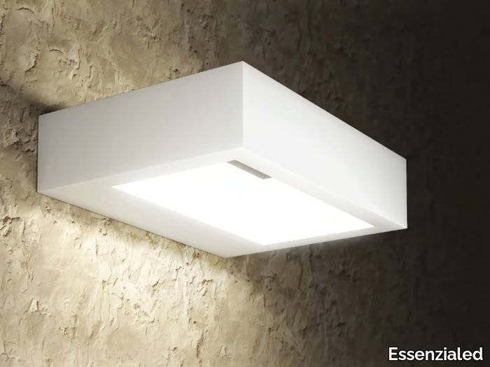FRAME SQUARE - LED plaster wall lamp _ Essenzialed