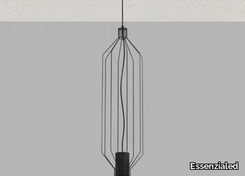 GABBIA 1 S - LED aluminium pendant lamp _ Essenzialed