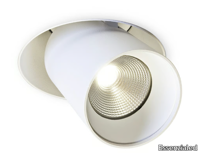 REVOLVER - Recessed LED adjustable aluminium spotlight _ Essenzialed