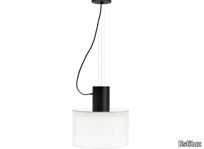 CYLS - Metal pendant lamp with polyester shade _ Estiluz