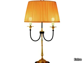 ALKAID - LED brass table lamp with fixed arm _ Estro