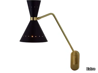 DIVA - LED painted metal and brass wall lamp _ Estro