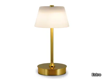 LUMETTO - Rechargeable LED cordless brass table lamp _ Estro