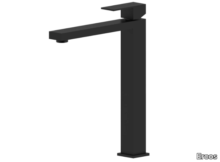 ITALIA R BLACK - High countertop single handle washbasin mixer _ Ercos