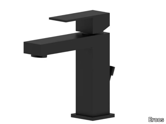 ITALIA R BLACK - Countertop washbasin mixer with pop up waste _ Ercos