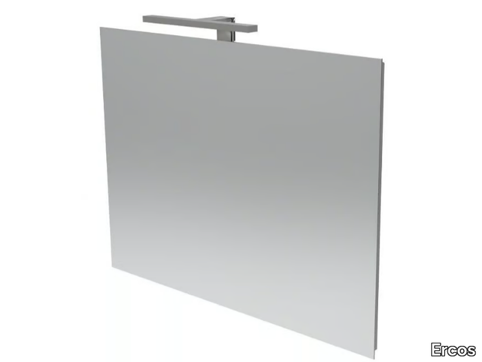 Mirror - Rectangular bathroom mirror with integrated lighting _ Ercos