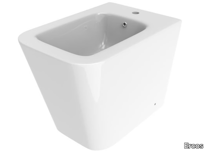 WAVE - Floor mounted ceramic bidet _ Ercos