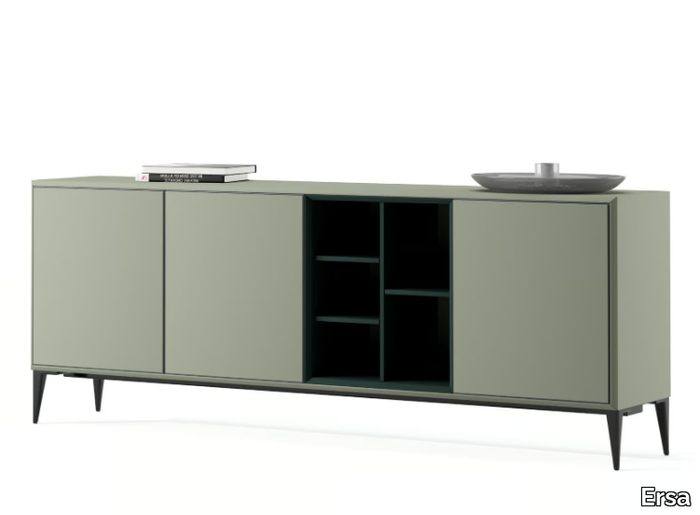 BRICK - Wooden office storage unit with hinged doors _ Ersa